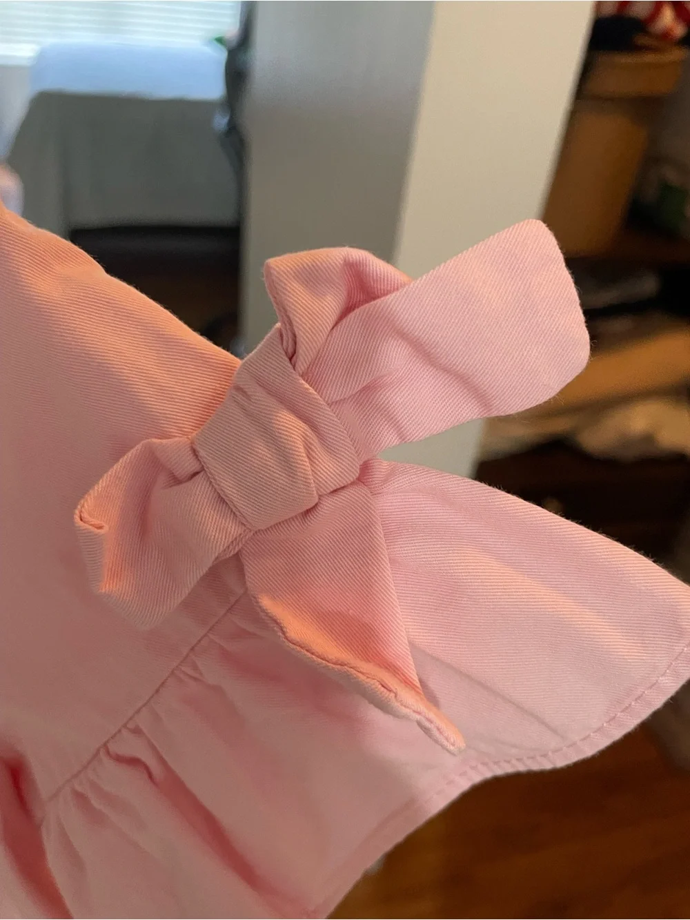 Zara Pink Flutter Sleeve Peplum Dress